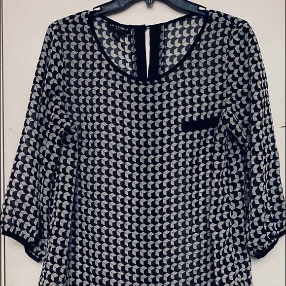New Women’s I.N.Studio Long Sleeve Blouse/Size PL - Picture 2 of 5